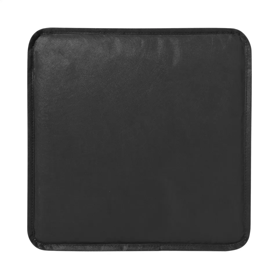 League black  RPET stadium cushion 