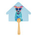 Digibreeze Boo white  custom hand fan 