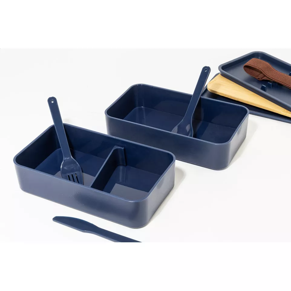 Satay donker blauw  lunchbox 