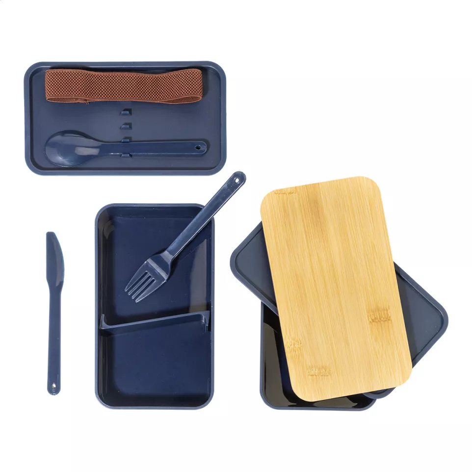 Satay donker blauw  lunchbox 