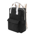 Rekan Back zwart  gerecyclede canvas rugzak 