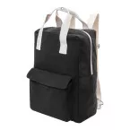 Rekan Back black  recycled canvas backpack 