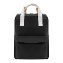 Rekan Back zwart  gerecyclede canvas rugzak 