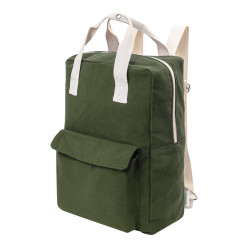 Rekan Back groen  gerecyclede canvas rugzak 