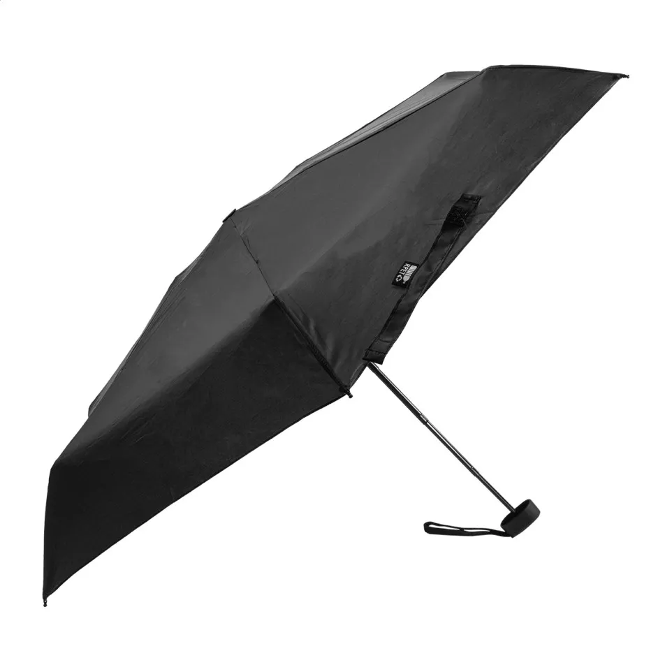 Fractus black  mini RPET umbrella 