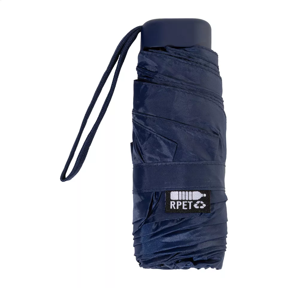 Fractus donker blauw  mini RPET paraplu 