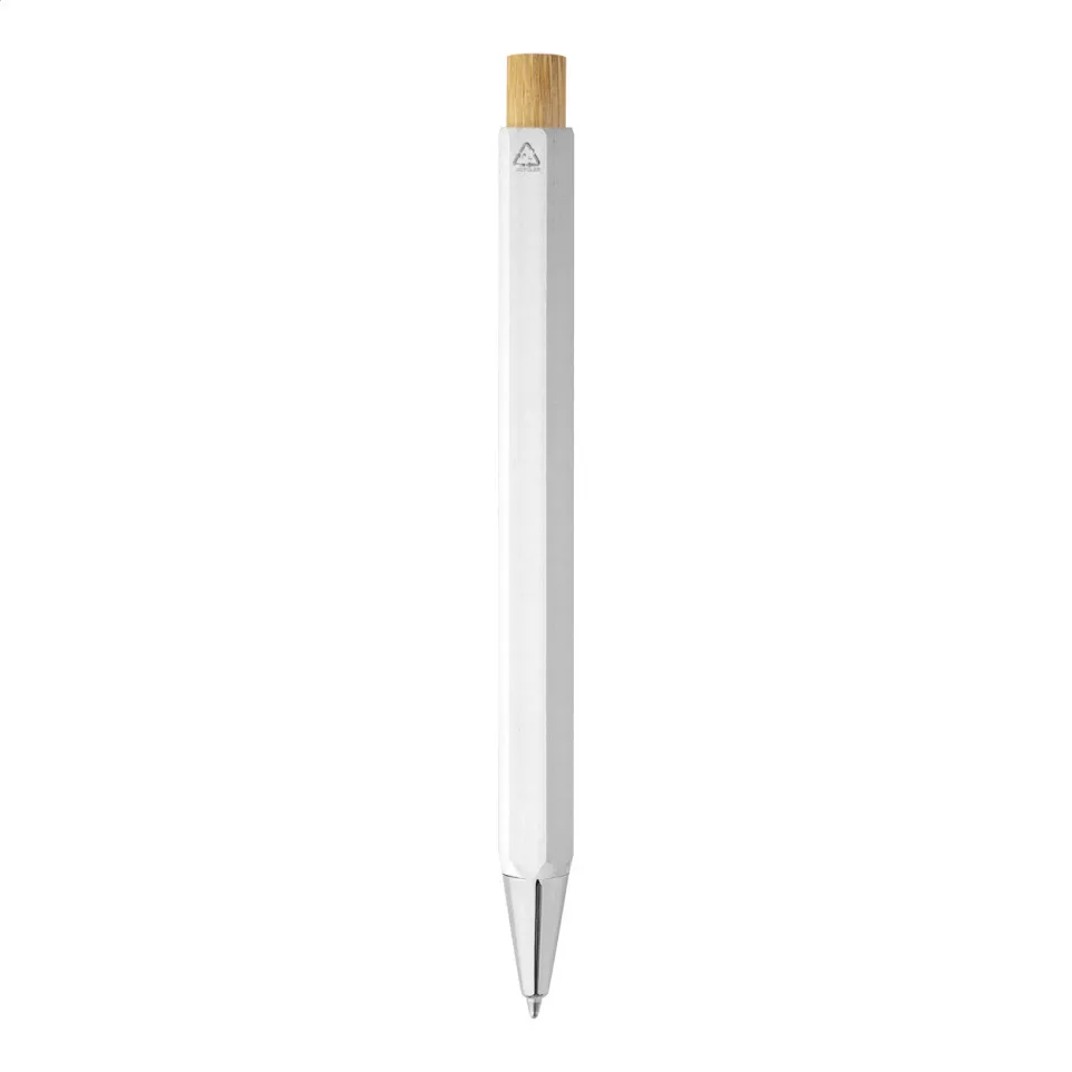 Hexalin blanc  Stylo bille 