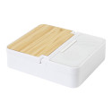 Hobofi blanc  Haut-parleur chargeur sans fil en RABS 