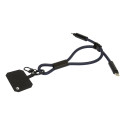 CuffCharge dark blue  60W RPET mobile wristband cable 