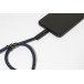 CuffCharge dark blue  60W RPET mobile wristband cable 