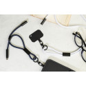 CuffCharge dark blue  60W RPET mobile wristband cable 