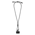 HolCharge noir  Tour de cou pour téléphone portable en RPET 60 W 