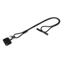 HolCharge noir  Tour de cou pour téléphone portable en RPET 60 W 