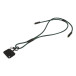 HolCharge dark green  60W RPET mobile lanyard cable 