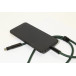 HolCharge donker groen  60W RPET mobiele sleutelkoordkabel 