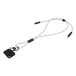 HolCharge wit  60W RPET mobiele sleutelkoordkabel 
