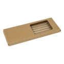 Borosip transparent  glass straw set 