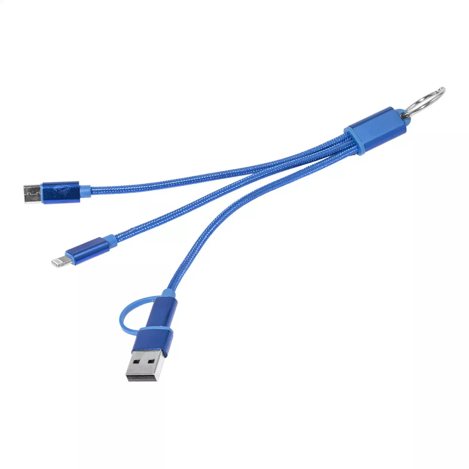 Rafob bleu  Porte-clés avec câble de...