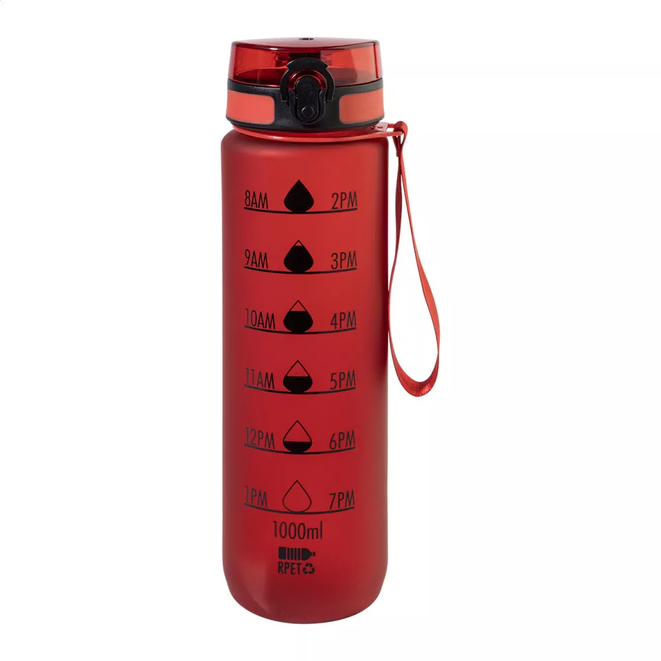 Sipcount red  RPET motivational bottle 