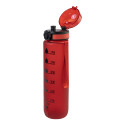 Sipcount rouge  Bouteille avec graduation en RPET 