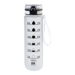 Sipcount blanc givré  Bouteille avec graduation en RPET 