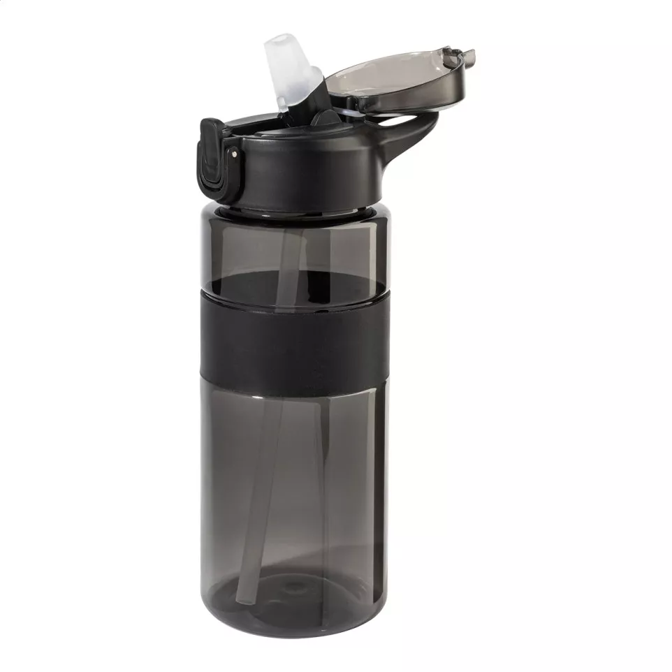 Fitgrip zwart  RPET sportfles 