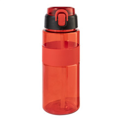 Fitgrip rood  RPET sportfles 