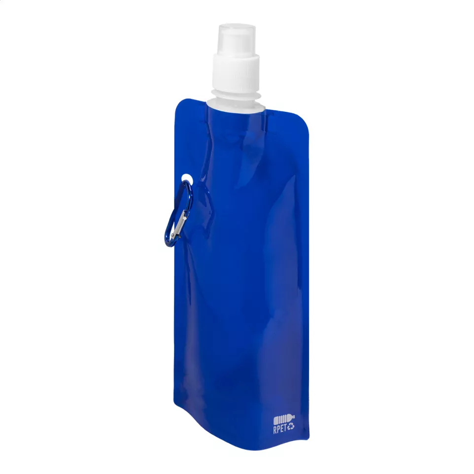 Carabol bleu  Bouteille pliable en RPET 