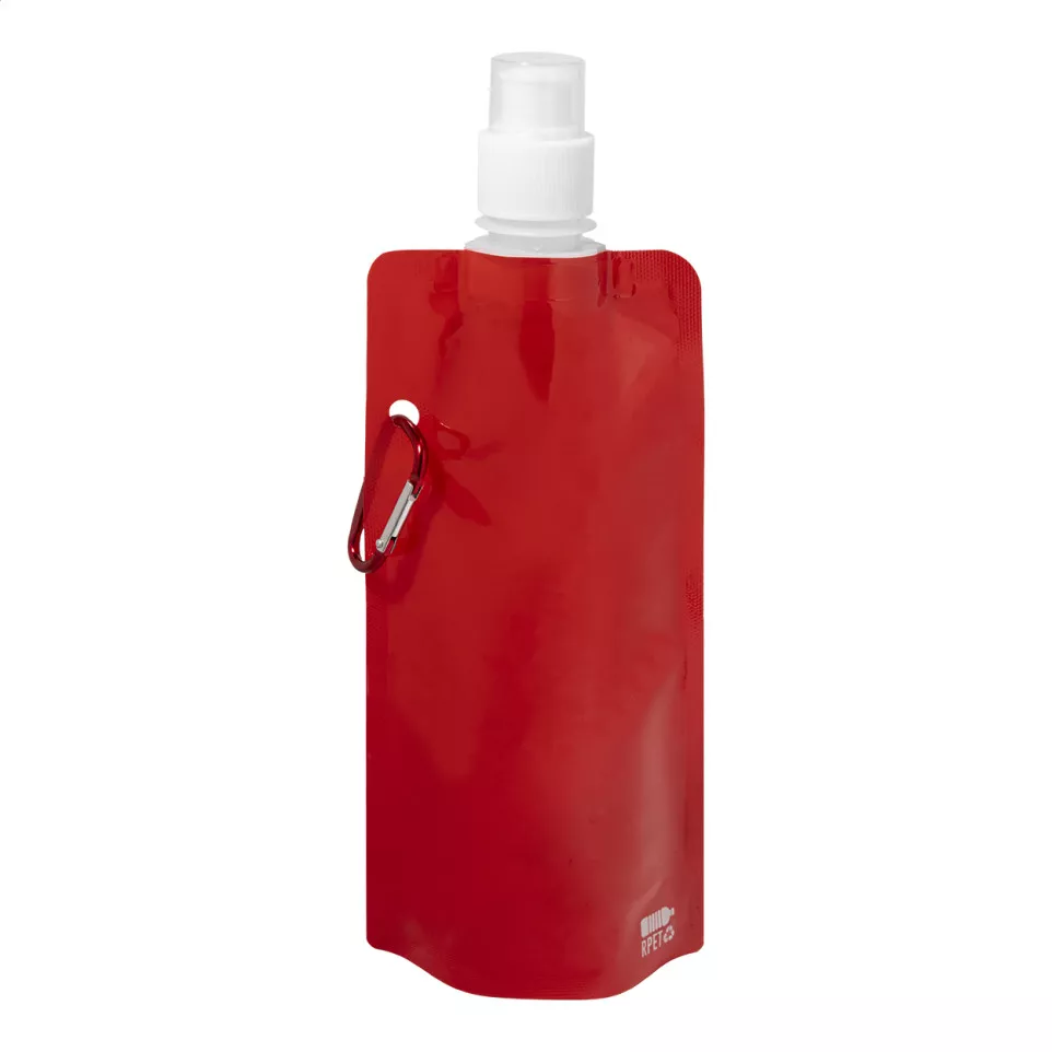 Carabol rood  opvouwbare RPET fles 