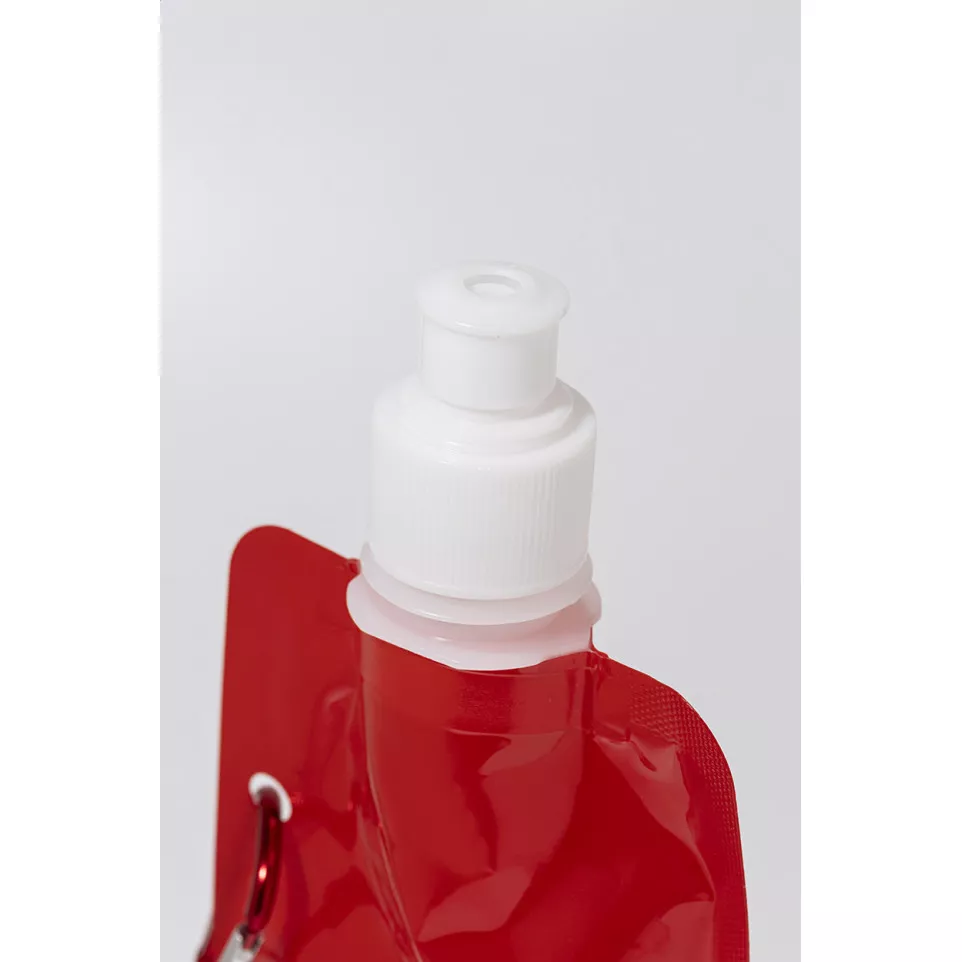 Carabol red  foldable RPET bottle 
