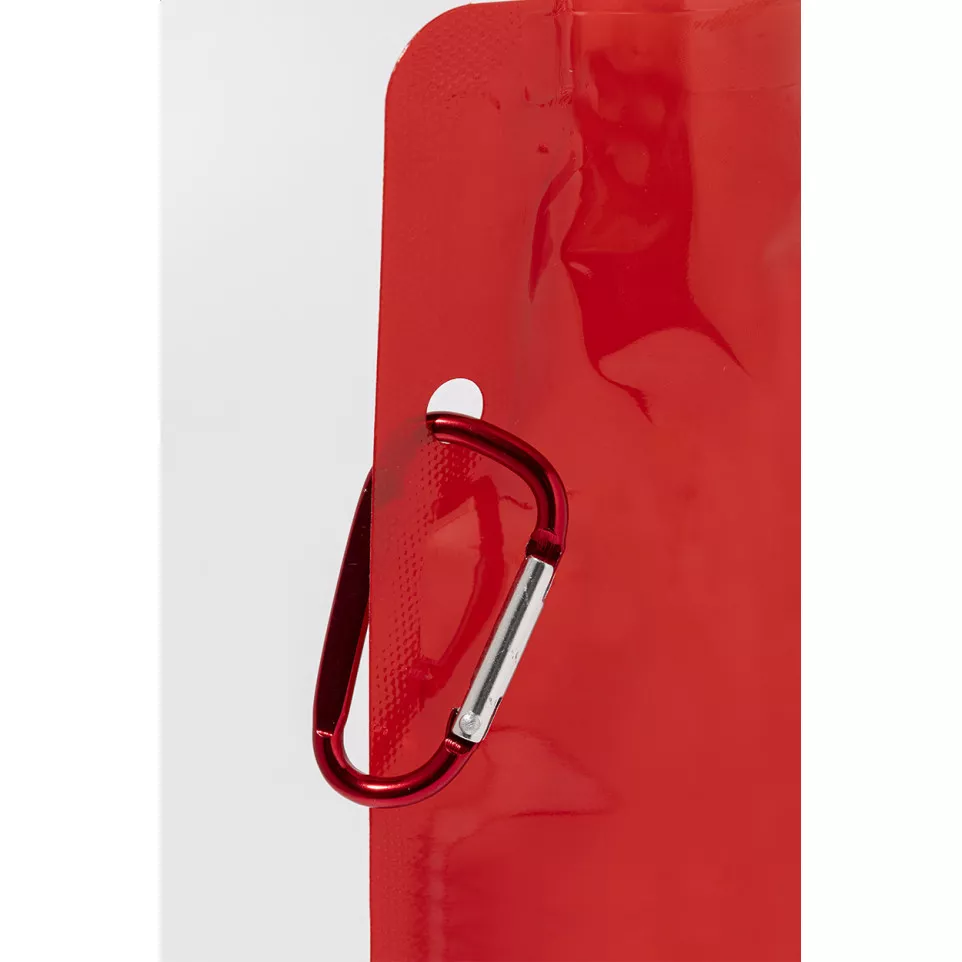 Carabol red  foldable RPET bottle 