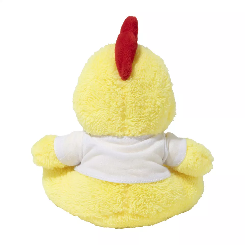 Recrow yellow  RPET plush rooster 