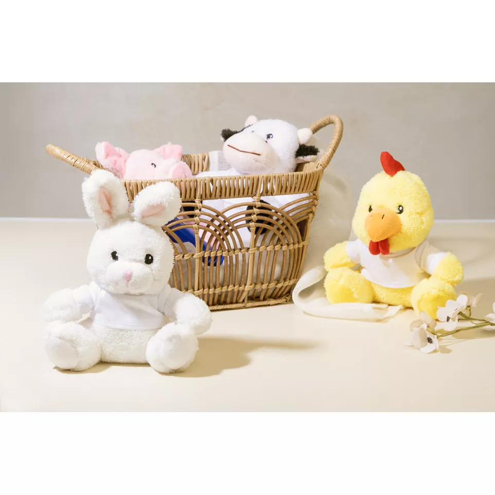 Rebunny white  RPET plush rabbit 