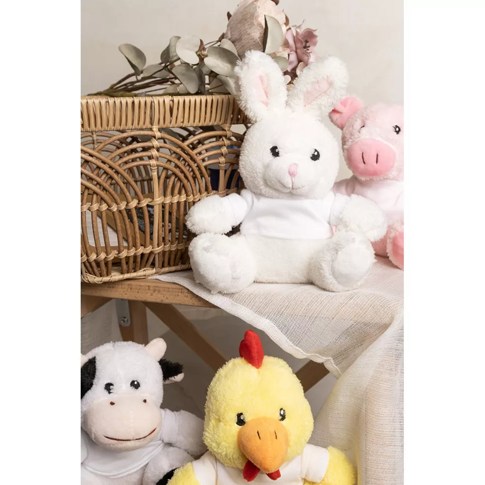 Rebunny white  RPET plush rabbit 