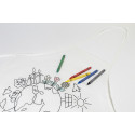 Ecolo blanc  Tablier de cuisine à colorier en RPET 