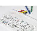 Gocolo blanc  Trousse stylos à colorier en RPET 