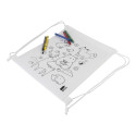 Zocolo blanc  Sac à cordon de coloriage RPET, animaux 