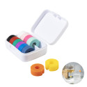 Cupperty white  glass identifier set 
