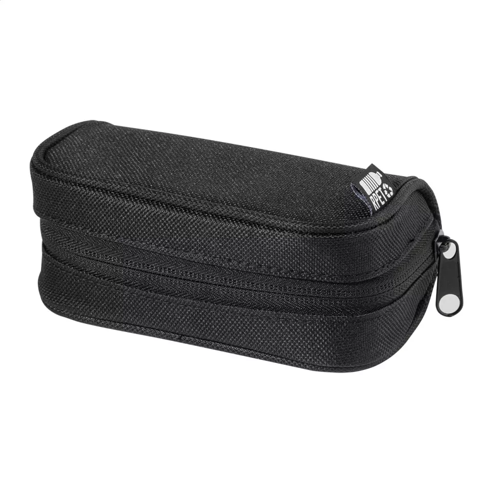 SafeTrip black  RPET travel set 