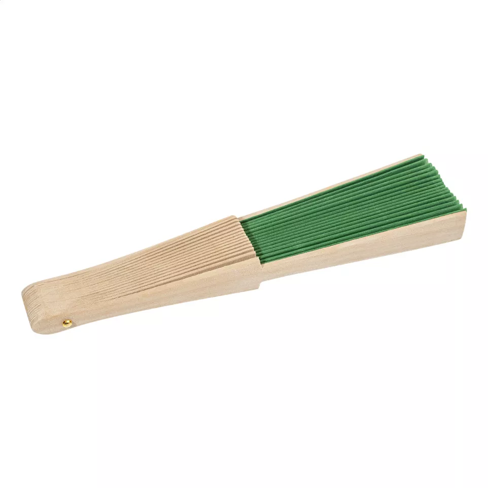 Solana green  RPET hand fan 