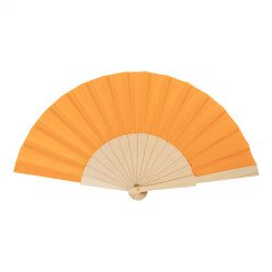 Solana orange  RPET hand fan 