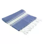 Cancun donker blauw  gerecycled katoenen strandlaken 