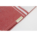 Cancun red  recycled cotton beach towel 