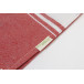 Cancun red  recycled cotton beach towel 