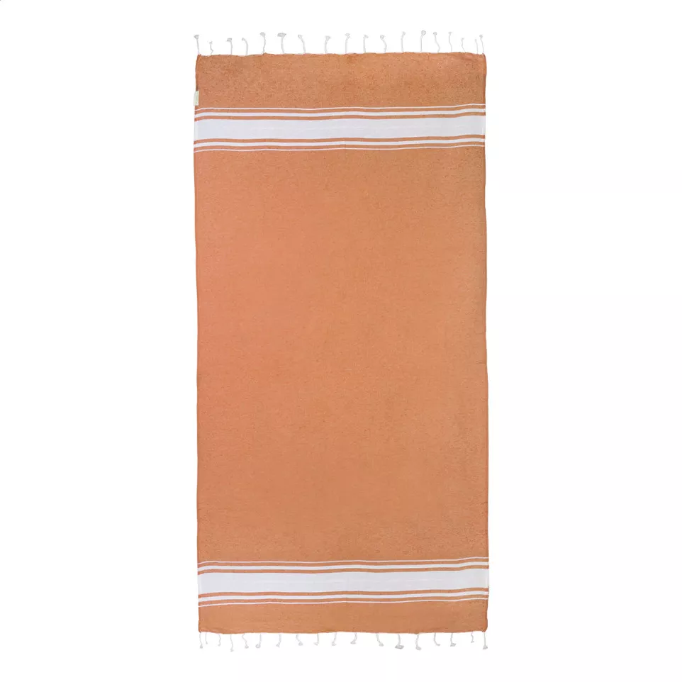 Cancun orange  recycled cotton beach...