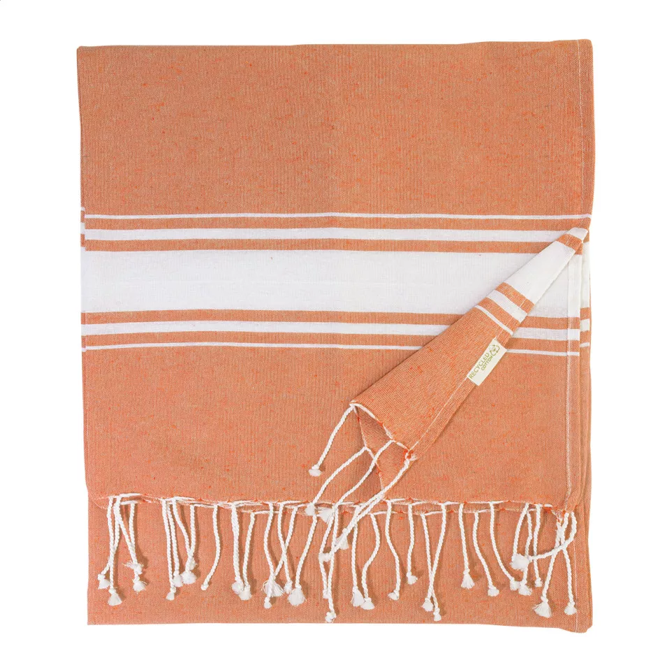 Cancun orange  recycled cotton beach...