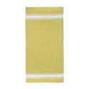 Cancun yellow  recycled cotton beach towel 