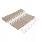 Cancun natural  recycled cotton beach towel 