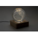 LumiGlobe transparent  Globe lumineux en verre 