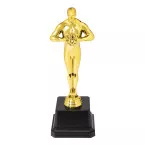 Excellence gold  award trophy figure 